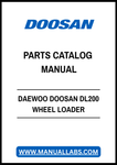 DAEWOO DOOSAN DL200 WHEEL LOADER PARTS CATALOG MANUAL - PDF FILE