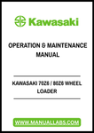 KAWASAKI 70Z6 / 80Z6 WHEEL LOADER OPERATION & MAINTENANCE MANUAL - PDF FILE