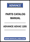 ADVANCE ADVAC 1205 PARTS CATALOG MANUAL – PDF FILE