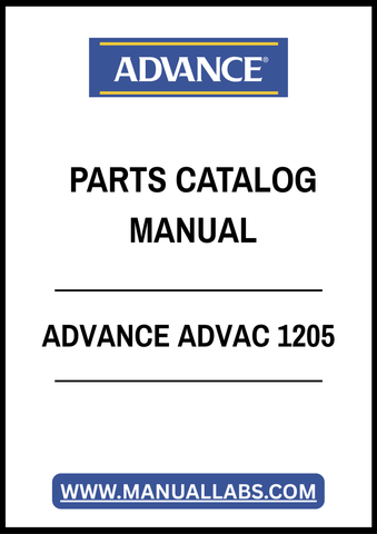 ADVANCE ADVAC 1205 PARTS CATALOG MANUAL – PDF FILE