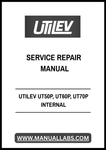 UTILEV UT50P, UT60P, UT70P INTERNAL COMBUSTION COUNTERBALANCED FORKLIFT TRUCK SERVICE REPAIR MANUAL - PDF FILE