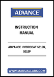 ADVANCE HYDROCAT 5015G, 5015P INSTRUCTION MANUAL - PDF FILE