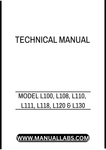 MODEL L100, L108, L110, L111, L118, L120 AND L130 LAWN TRACTOR TECHNICAL MANUAL - PDF
