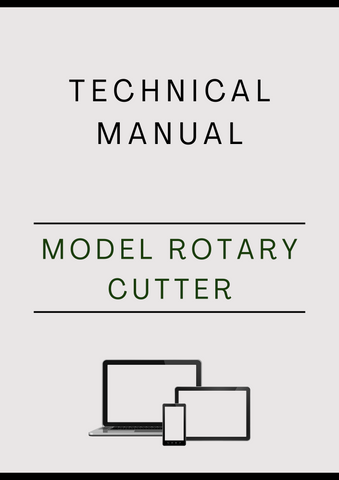 MODEL ROTARY CUTTER GEAR CASES COMPONENT TECHNICAL MANUAL - PDF