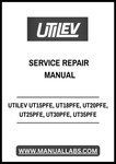 UTILEV UT15PFE, UT18PFE, UT20PFE, UT25PFE, UT30PFE, UT35PFE 4-WHEEL ELECTRIC COUNTERBALANCED FORKLIFT TRUCK SERVICE REPAIR MANUAL - PDF FILE