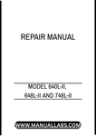 MODEL 640L-II, 648L-II AND 748L-II GRAPPLE SKIDDER REPAIR MANUAL - PDF