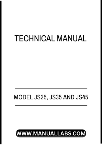MODEL JS25, JS35 AND JS45 WALK-BEHIND ROTARY MOWER TECHNICAL MANUAL - PDF