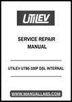 UTILEV UT80-100P DSL INTERNAL COMBUSTION COUNTERBALANCED FORKLIFT TRUCK SERVICE REPAIR MANUAL - PDF FILE