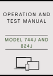 MODEL 744J AND 824J 4WD LOADER OPERATION AND TEST MANUAL - PDF