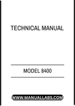 MODEL 8400 COMMERCIAL MOWER TECHNICAL MANUAL - PDF