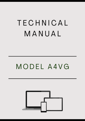 MODEL A4VG AXIAL PISTON VARIABLE HYDRAULIC PUMP COMPONENT TECHNICAL MANUAL - PDF