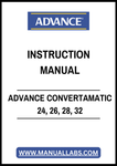ADVANCE CONVERTAMATIC 24, 26, 28, 32 INSTRUCTION MANUAL – PDF FILE