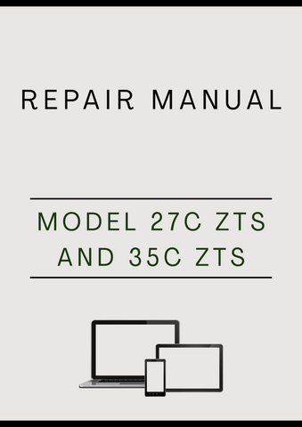 MODEL 27C ZTS AND 35C ZTS COMPACT EXCAVATOR REPAIR MANUAL - PDF