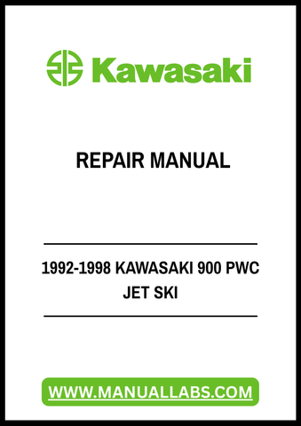 1992-1998 KAWASAKI 900 PWC JET SKI REPAIR MANUAL - PDF FILE