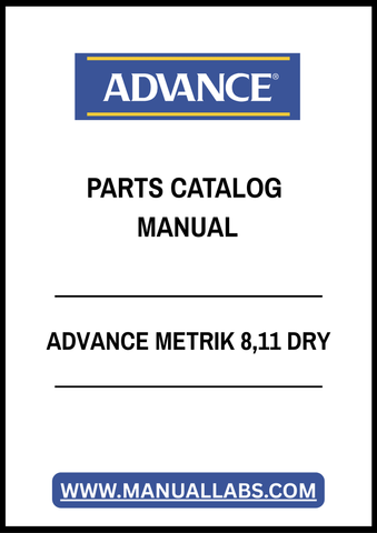 ADVANCE METRIK 8,11 DRY PARTS CATALOG MANUAL - PDF FILE