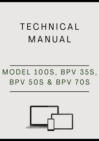 MODEL 100S, BPV 35S, BPV 50S AND BPV 70S HYDRAULIC PUMP TECHNICAL MANUAL - PDF