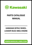 KAWASAKI 65TM-2 WHEEL LOADER ISUZU 6BG1 ENGINE PARTS CATALOGUE MANUAL - PDF FILE