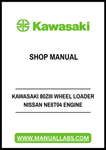 KAWASAKI 80ZIII WHEEL LOADER NISSAN NE6T04 ENGINE SHOP MANUAL - PDF FILE