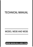 MODEL WE80 AND WE85 COMMERCIAL WALK-BEHIND MOWER TECHNICAL MANUAL - PDF