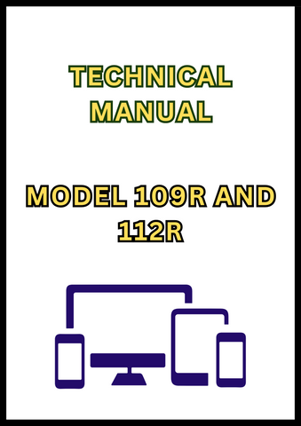 MODEL 109R AND 112R CUTTING PLATFORM TECHNICAL MANUAL - PDF