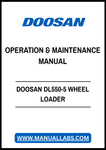 DOOSAN DL550-5 WHEEL LOADER OPERATION & MAINTENANCE MANUAL - PDF FILE