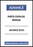 ADVANCE SC351 PARTS CATALOG MANUAL - PDF FILE
