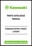 KAWASAKI 65TMV-2 WHEEL LOADER PARTS CATALOGUE MANUAL - PDF FILE