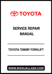 TOYOTA 7SM08F FORKLIFT SERVICE REPAIR MANUAL - PDF FILE