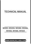 MODEL WG32A, WG36A, WG48A, WH36A, WH48A, WH52A, WH61A, WHP36A, WHP48A, WHP52A AND WHP61A COMMERCIAL WALK-BEHIND MOWER TECHNICAL MANUAL - PDF