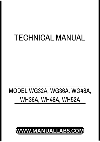 MODEL WG32A, WG36A, WG48A, WH36A, WH48A, WH52A, WH61A, WHP36A, WHP48A, WHP52A AND WHP61A COMMERCIAL WALK-BEHIND MOWER TECHNICAL MANUAL - PDF