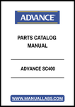 ADVANCE SC400 PARTS CATALOG MANUAL - PDF FILE