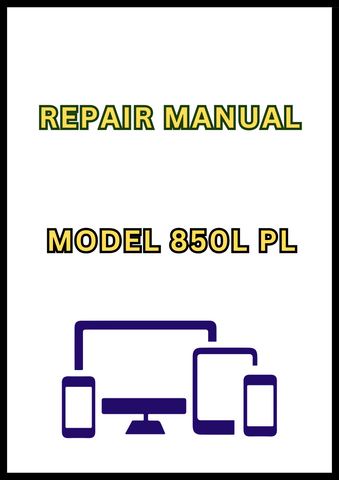 MODEL 850L PL CRAWLER REPAIR MANUAL - PDF