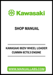 KAWASAKI 80ZIV WHEEL LOADER CUMMIN 6CT8.3 ENGINE SHOP MANUAL - PDF FILE