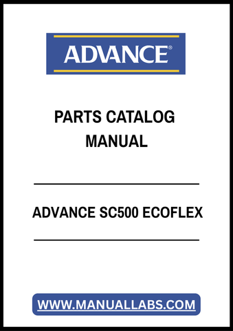 ADVANCE SC500 ECOFLEX PARTS CATALOG MANUAL - PDF FILE
