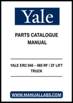 YALE ERC 040 – 065 RF / ZF LIFT TRUCK PARTS CATALOGUE MANUAL - PDF FILE