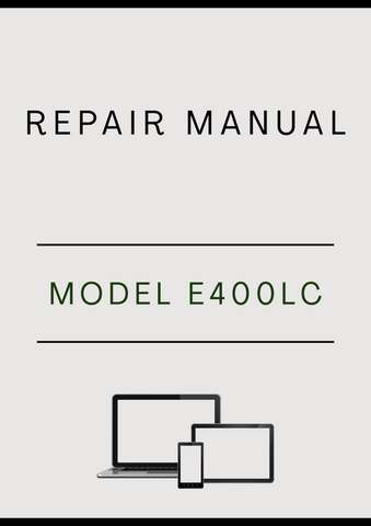 MODEL E400LC CRAWLER EXCAVATOR REPAIR MANUAL - PDF