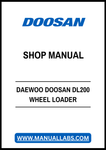 DAEWOO DOOSAN DL200 WHEEL LOADER SHOP MANUAL - PDF FILE