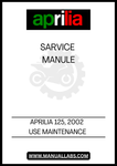 DISCOVER THE ULTIMATE RESOURCE FOR MAINTAINING YOUR APRILIA 125 WITH OUR COMPREHENSIVE 2002 MAINTENANCE SERVICE MANUAL IN PDF FORMAT. THIS ESSENTIAL GUIDE IS DESIGNED TO HELP YOU KEEP YOUR SCOOTER IN PEAK CONDITION, ENSURING OPTIMAL PERFORMANCE AND LONGEVITY. 