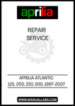 UNLOCK THE FULL POTENTIAL OF YOUR APRILIA ATLANTIC 125, 200, 250, OR 500 WITH OUR COMPREHENSIVE REPAIR SERVICE PDF FILE, COVERING MODELS FROM 1997 TO 2007. THIS ESSENTIAL GUIDE PROVIDES DETAILED INSTRUCTIONS, DIAGRAMS, AND TROUBLESHOOTING TIPS TO HELP YOU MAINTAIN AND REPAIR YOUR SCOOTER WITH CONFIDENCE.