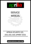 UNLOCK THE FULL POTENTIAL OF YOUR APRILIA ATLANTIC 125, 200, 250, 500, AND SPRINT WITH OUR COMPREHENSIVE 2001 SERVICE MANUAL IN PDF FORMAT. THIS ESSENTIAL GUIDE IS DESIGNED TO PROVIDE YOU WITH DETAILED INSIGHTS AND STEP-BY-STEP INSTRUCTIONS FOR MAINTENANCE, REPAIRS, AND TROUBLESHOOTING, ENSURING YOUR SCOOTER RUNS SMOOTHLY AND EFFICIENTLY.