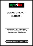 UNLOCK THE FULL POTENTIAL OF YOUR APRILIA ATLANTIC 500 WITH OUR COMPREHENSIVE FACTORY SERVICE REPAIR MANUAL, SPECIFICALLY DESIGNED FOR MODELS FROM 2000 TO 2007. THIS PDF FILE IS AN ESSENTIAL RESOURCE FOR BOTH SEASONED MECHANICS AND DIY ENTHUSIASTS, PROVIDING DETAILED INSTRUCTIONS AND DIAGRAMS TO ENSURE YOUR SCOOTER RUNS SMOOTHLY AND EFFICIENTLY.