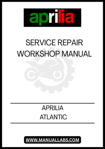 DISCOVER THE ULTIMATE RESOURCE FOR MAINTAINING YOUR APRILIA ATLANTIC WITH OUR COMPREHENSIVE SERVICE REPAIR WORKSHOP MANUAL IN PDF FORMAT. THIS MANUAL IS METICULOUSLY DESIGNED TO PROVIDE YOU WITH DETAILED INSTRUCTIONS, DIAGRAMS, AND SPECIFICATIONS, ENSURING THAT YOU HAVE EVERYTHING YOU NEED TO KEEP YOUR SCOOTER RUNNING SMOOTHLY.