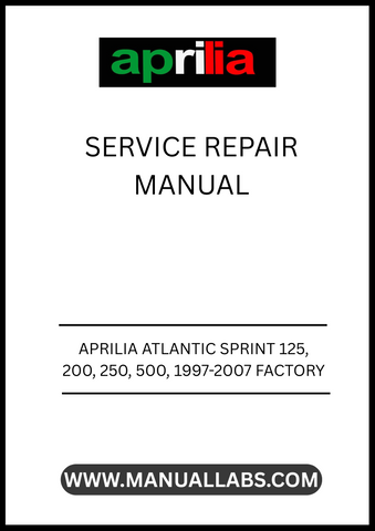 UNLOCK THE FULL POTENTIAL OF YOUR APRILIA ATLANTIC SPRINT WITH OUR COMPREHENSIVE FACTORY SERVICE REPAIR MANUAL, COVERING MODELS 125, 200, 250, AND 500 FROM 1997 TO 2007. THIS PDF FILE IS AN ESSENTIAL RESOURCE FOR BOTH SEASONED MECHANICS AND DIY ENTHUSIASTS, PROVIDING DETAILED INSTRUCTIONS AND DIAGRAMS TO ENSURE YOUR SCOOTER RUNS SMOOTHLY AND EFFICIENTLY.