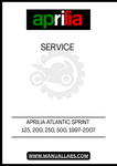 UNLOCK THE FULL POTENTIAL OF YOUR APRILIA ATLANTIC SPRINT 125, 200, 250, OR 500 WITH OUR COMPREHENSIVE SERVICE PDF FILE, COVERING MODELS FROM 1997 TO 2007. THIS ESSENTIAL GUIDE PROVIDES DETAILED MAINTENANCE INSTRUCTIONS, TROUBLESHOOTING TIPS, AND STEP-BY-STEP PROCEDURES TO KEEP YOUR SCOOTER RUNNING SMOOTHLY AND EFFICIENTLY.