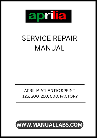 UNLOCK THE FULL POTENTIAL OF YOUR APRILIA ATLANTIC SPRINT WITH OUR COMPREHENSIVE FACTORY SERVICE REPAIR MANUAL, AVAILABLE IN A CONVENIENT PDF FORMAT. THIS MANUAL COVERS ALL MODELS, INCLUDING THE 125, 200, 250, AND 500, ENSURING YOU HAVE THE RIGHT INFORMATION AT YOUR FINGERTIPS FOR EFFECTIVE MAINTENANCE AND REPAIRS.
