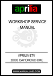UNLOCK THE FULL POTENTIAL OF YOUR APRILIA ETV 1000 CAPONORD WITH OUR COMPREHENSIVE WORKSHOP SERVICE MANUAL IN PDF FORMAT. THIS ESSENTIAL GUIDE IS DESIGNED FOR BOTH SEASONED MECHANICS AND ENTHUSIASTIC DIYERS, PROVIDING DETAILED INSTRUCTIONS AND INSIGHTS TO KEEP YOUR BIKE RUNNING SMOOTHLY.