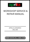 UNLOCK THE FULL POTENTIAL OF YOUR APRILIA LEONARDO 250 AND 300 WITH OUR COMPREHENSIVE WORKSHOP SERVICE & REPAIR MANUAL IN PDF FORMAT. THIS ESSENTIAL GUIDE PROVIDES DETAILED INSTRUCTIONS AND DIAGRAMS, ENSURING YOU HAVE EVERYTHING YOU NEED TO PERFORM MAINTENANCE AND REPAIRS WITH CONFIDENCE.