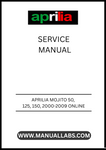 UNLOCK THE FULL POTENTIAL OF YOUR APRILIA MOJITO WITH OUR COMPREHENSIVE ONLINE SERVICE MANUAL, COVERING MODELS FROM 2000 TO 2009. THIS PDF FILE IS YOUR GO-TO RESOURCE FOR DETAILED MAINTENANCE AND REPAIR INSTRUCTIONS, ENSURING YOUR SCOOTER RUNS SMOOTHLY AND EFFICIENTLY. 