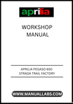 UNLOCK THE FULL POTENTIAL OF YOUR APRILIA PEGASO 650 STRADA WITH OUR COMPREHENSIVE FACTORY WORKSHOP MANUAL IN PDF FORMAT. THIS ESSENTIAL GUIDE IS DESIGNED FOR BOTH SEASONED MECHANICS AND ENTHUSIASTIC DIYERS, PROVIDING DETAILED INSIGHTS INTO EVERY ASPECT OF YOUR MOTORCYCLE'S MAINTENANCE AND REPAIR.