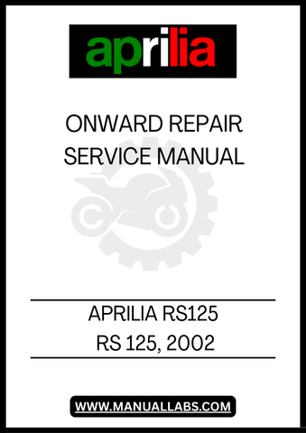 UNLOCK THE FULL POTENTIAL OF YOUR APRILIA RS125 WITH OUR COMPREHENSIVE REPAIR SERVICE MANUAL, SPECIFICALLY DESIGNED FOR MODELS FROM 2002 ONWARD. THIS PDF FILE IS AN ESSENTIAL RESOURCE FOR BOTH NOVICE AND EXPERIENCED MECHANICS, PROVIDING DETAILED INSTRUCTIONS AND DIAGRAMS TO GUIDE YOU THROUGH EVERY REPAIR AND MAINTENANCE TASK.